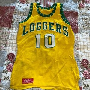 Vintage Rawlings basketball jersey loggers 38